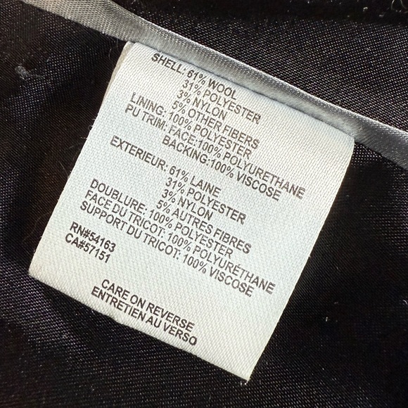 Calvin Klein Military Princess Pea Coat Womens 8 M Black Double Breasted Jacket - Picture 10 of 10